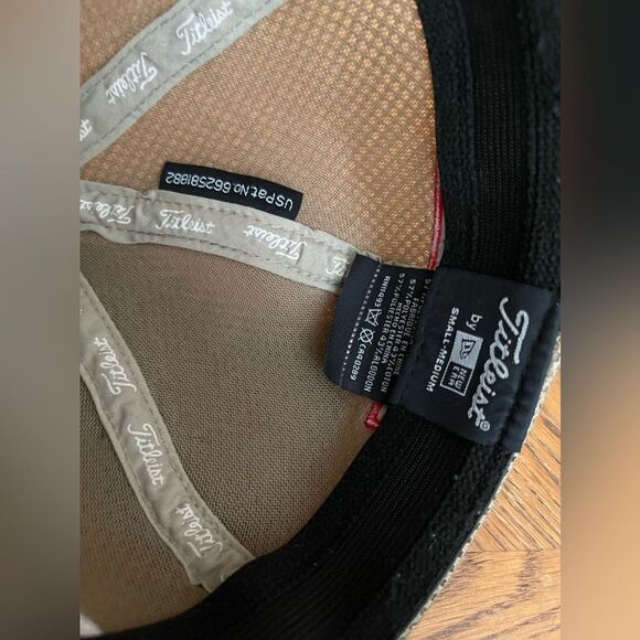 Titleist FootJoy FJ Pro V1 Golf Hat Vented Size Small-Medium Tan Brown - Picture 7 of 8